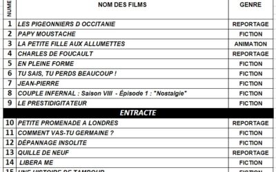 Programme des projections du « Court-Circuit 2026 »